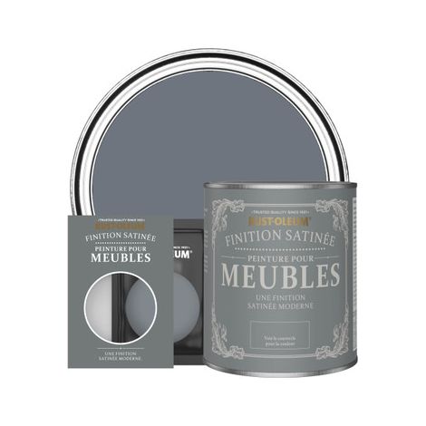 Peinture pour Meubles Finition Satinée - Gris Marine (1/2)