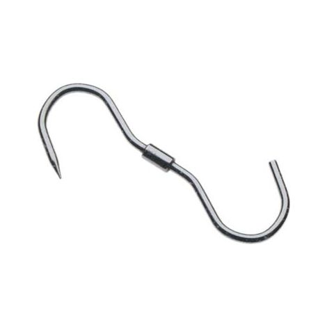 GANCIO MACELLAIO GIREVOLE 1 PUNTA - INOX MM 220X9- 10 pezzi