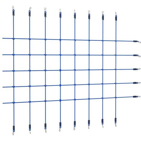 Filet d'escalade 200x150 cm bleu