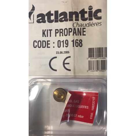 Atlantic 019168 Kit Propano para Calderas AQUACONDENS 1V30R y MI 2V30R