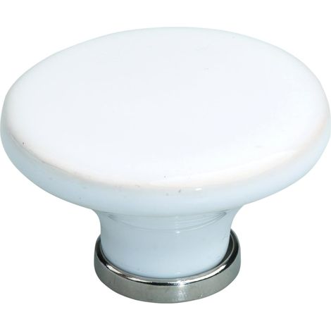 Bouton de tiroir porcelaine céramique 44 mm avec vis Meuble Vintage Antique Style Porte Poignée Commode Armoire Maison (1/2)