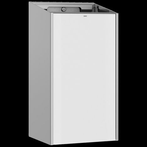 KWC Abfallbehälter, EXOS, Edelstahl, AP, 300x573x250 mm, Front ESG Weiß, 30l (1/2)