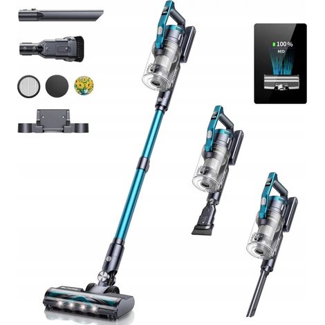 Aspirapolvere verticale senza fili Buture VC60, blu, 450W, 38Kpa (1/5)