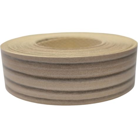 Bande de chant thermocollante 21mm x 5m épaisseur 0,50mm Mélaminé Facile à Appliquer Bricolage Étagère Meuble Panneau Bois Durable, Pin champagne Avola