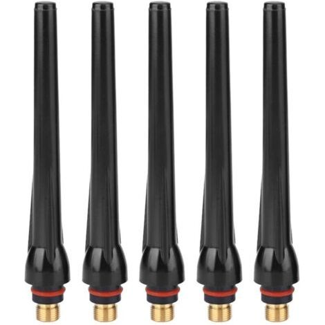 TIG-Schweißgeräte, 0,9 × 0,5 cm, 5 Piezas, capucha larga trasera, soldador, cuchillo de corte TIG, capucha trasera para accesorios de soldadura SR17/SR18/SR26 (5 Piezas). (1/4)