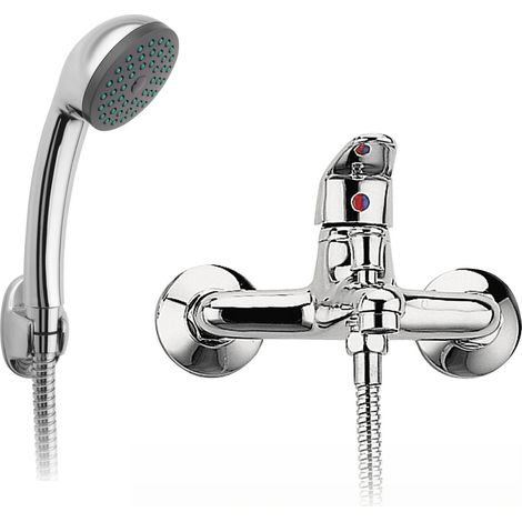 Smile Badewannenarmatur mit Duschset, Chrom (1/2)