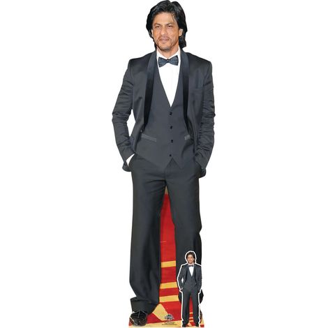 Figurine en carton - Shah Rukh Khan - Cheveux Longs - Acteur Bollywood - Haut 171 cm (1/5)