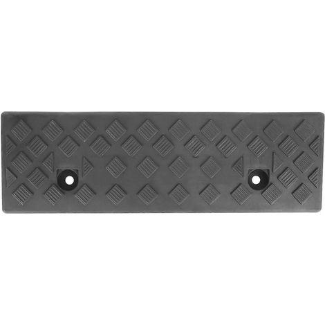 Rampe d'accès en plastique pour garage/moto, tapis de seuil, rampe d'accès intérieure-47x14.7cm-Black