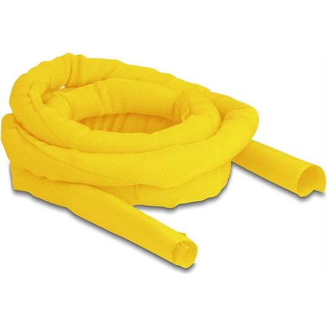 20871 TUYAU EN TISSU À FERMETURE AUTOMATIQUE RÉSISTANT À LA CHALEUR JAUNE 2 M X 25 MM DELOCK