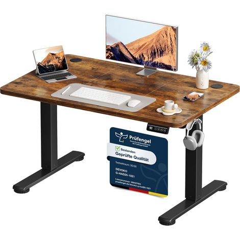 Bureau Assis Debout Électrique réglable en Hauteur 110 x 60 cm (1/5)