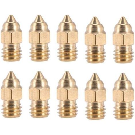10Pcs -6 SE Series 0.4MM Nozzle Hotend Nozzles for -10 V2 -3 -5 Series 3D Printer (1/4)