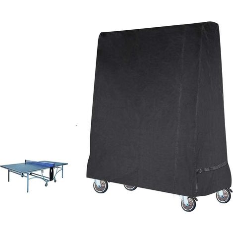 Premium Table Tennis Cover Couverture de Table de ping-Pong imperméable pour Noir intérieur et extérieur