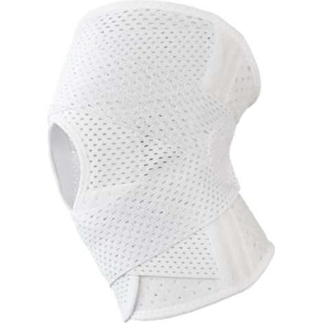 Genouillère Ultra Fine Respirante, Stabilisateur Rotulien pour Récupération Ménisque, Compression Sport, Blanc, Taille Unique XL (1/5)