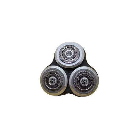 Tête de rasage de rechange complète pour les têtes de rasage Philips Norelo Series 9000, Modèle SH90. Boucle métallique et lames de précision améliorées à double couche, Argenté (1/4)