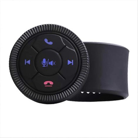 Kabellose Lenkradfernbedienung mit 7 Tasten und Hintergrundbeleuchtung, DVD-Autoradio für Android und GPS, schwarzes Zubehör (1/5)