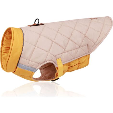 Cappotto reversibile impermeabile per cani – Inverno, fantasia a quadri britannici, caldo e regolabile, taglie dalla S alla XL
