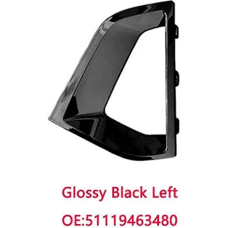 1 paire de caches de calandre de pare-chocs avant avec conduit d'air de frein pour BMW Série 5 G30 G31 G38 (2021-2024) - Noir (1/5)
