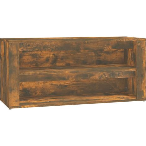 Maison Exclusive - Zapatero madera contrachapada roble ahumado 10