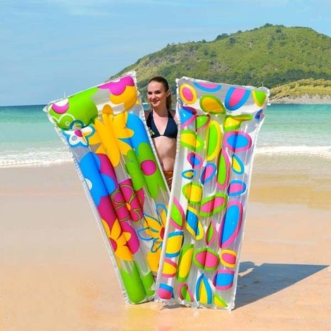 TRADE SHOP - Materassino Gonfiabile Mare Piscina 183 X 76 X 27 Cm Materasso In Vari Colori - (1/2)