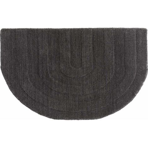 Tapis Demi-Rond "Nora" 50x80cm Gris (1/5)