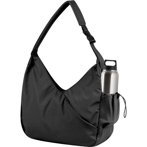 Bolsa para yoga y gimnasio con bolsillo con cordón, bolsa deportiva impermeable (1/5)