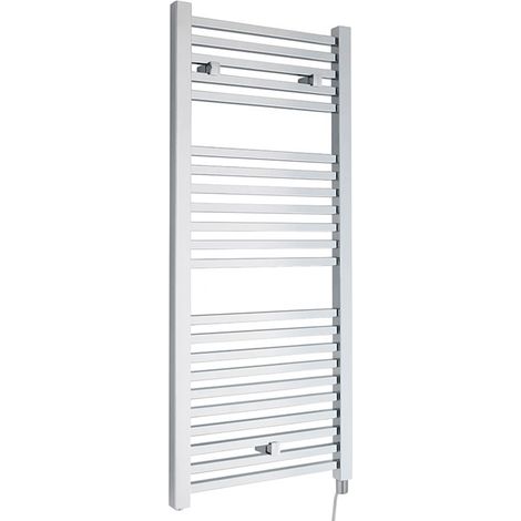 Nuie 1100mm x 500mm Chrome 300 Watt Electric Heated Towel Rail - HL151 (1/4)