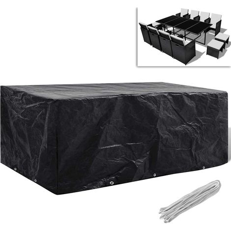 vidaXL Housse de salon de jardin 8 œillets 229 x 113 x 73 cm (1/5)