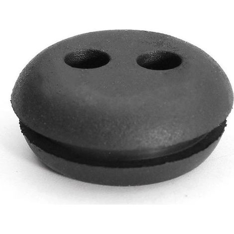 Lot de 6 illets en caoutchouc noir pour tondeuse à gazon, souffleur, réservoir de carburant en caoutchouc (24 x 20 x 11 mm) (1/3)