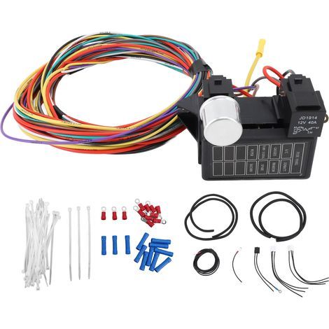 Kit de Faisceau de Câbles Stable à 8 Circuits, Câblage Résistant à la Chaleur pour Tiges de Rat et Voitures de Sable. (1/5)