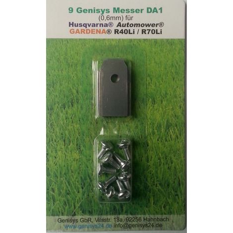 Klingen 0,6mm aus rostfreiem Edelstahl kompatibel für alle Automower von Husqvarna Typ DA1 VPE (St./Pcs) 9 (1/5)
