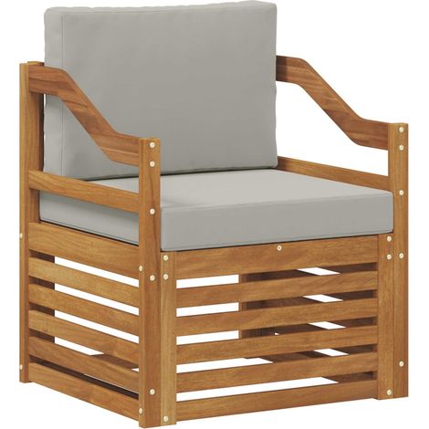 Maison Exclusive - Outdoor-Sofa Massives Akazienholz und Polyeste