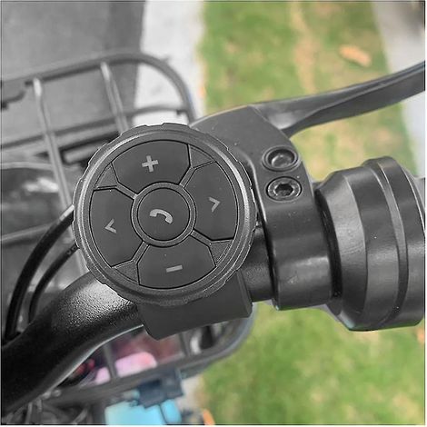 Botón remoto inalámbrico Bluetooth para robot, controlador multimedia universal para manillar de motocicleta/bicicleta y control del volante del coche. (1/5)