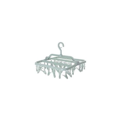 Séchoir chaussettes 32 pinces - Pliable - Intérieur/Extérieur (1/5)