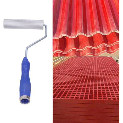 Rodillo de aleación de aluminio y fibra de vidrio de 30 x 125 mm: herramienta de laminación duradera para eliminar burbujas y lograr contornos precisos. (1/5)
