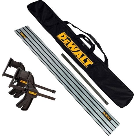 DeWalt DWS5022 1.5m Guide Rail for Plunge Saws + DWS5026 Clamps + Bag + Fixings (1/5)