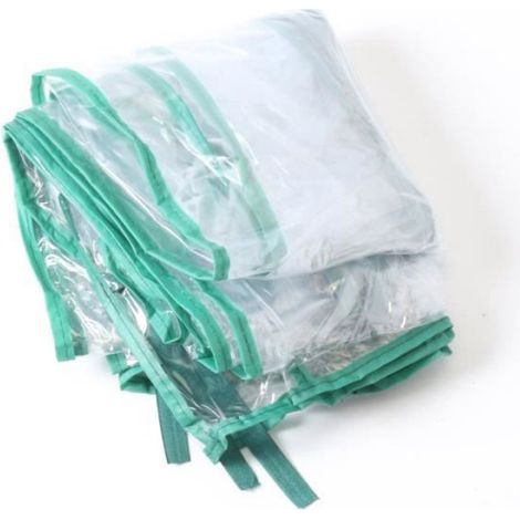 Housse De Protection Serre De Jardin Balcon Terrasse PVC Imperméable Anti-UV Transparent (1/4)