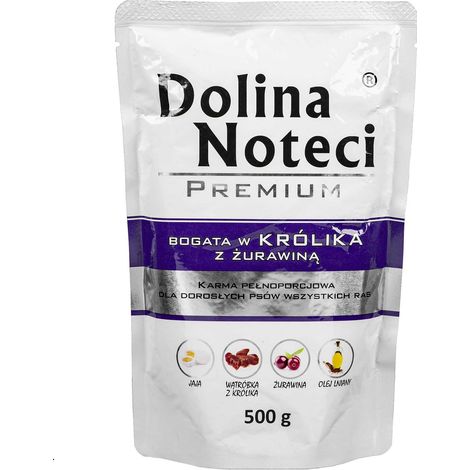 DOLINA NOTECI 5902921300847 PTE PARA PERRO BLUEBERRY, CONEJO ADULTO 500 G (1/2)