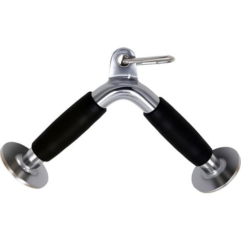 Barre de traction LAT,corde de triceps à double poignée en D entraînement musculaire,barre de pression droite rotative en forme de V entraînement de poids,accessoires de machine à câble (1/5)