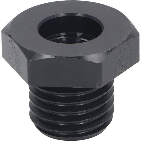 Adaptateur de tour à bois, outil de tournage, poupée, manchon réducteur de broche, filetage mâle de 25mm, femelle de 18mm, noir (1/5)