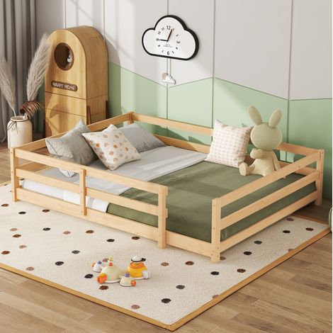 struttura letto 140x200 Montessori pino naturale HAVRYA