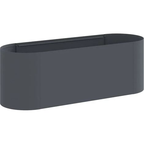 Jardinière surélevée, couleur anthracite, 120 x 40 x 40 cm (1/5)
