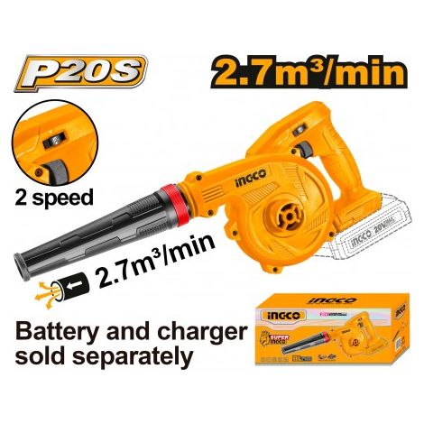 SOFFIATORE A BATTERIA 20V NUDO INGCO