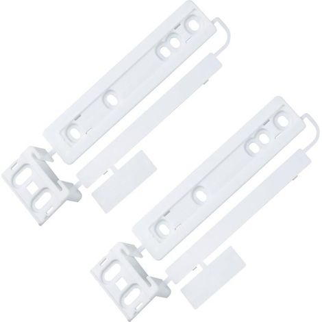 Lot de 2 glissières de porte coulissante pour réfrigérateur – compatible accessoires réfrigérateur AEG 223034904/1, 223034904 – réfrigérateur encastrable porte coulissante