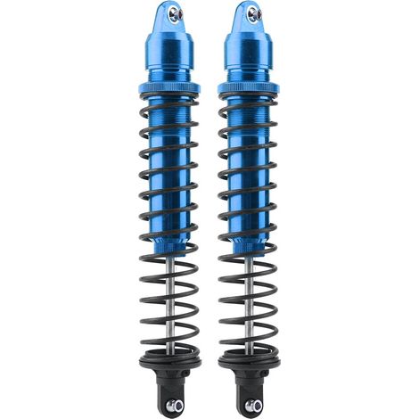 2 pièces Amortisseurs en Alliage d'Aluminium RC pour TRAXXAS XMAXX 1/5 - Bleu Marine (1/5)