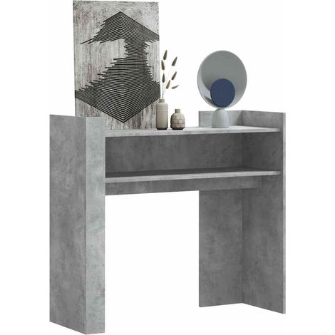 Konsolentisch Betongrau 100x35x90 cm Holzwerkstoff