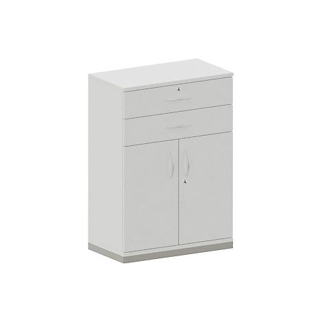 THEA - Armario combinado  2 baldas  2 puertas  2 cajones 
