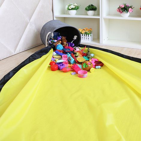 Spielzeugaufbewahrungseimer, Beutel mit Kordelzug, Aufbewahrungsbeutel für Kinderspielzeug, Aufbewahrungsmatte für Bausteine, Staubbeutel mit Kordelzug (1/4)