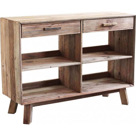 Mobile Dylan 117,8x40x85 h cm in Pino riciclato Marrone