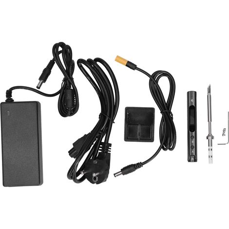 Kit de Fer à Souder SQ-001, Station de Soudage Électrique avec Écran Digital, Adaptateur Prise UE 100-240V, Outil de Soudure Professionnel (1/5)