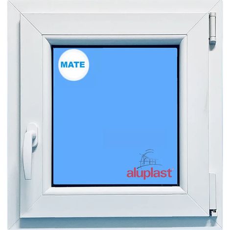 Eco-Blu – Fenêtre PVC 700x700mm blanche oscillo-battante – Double vitrage SGG CLIMALIT PLUS – Isolation thermique A+ – Kit d'installation inclus